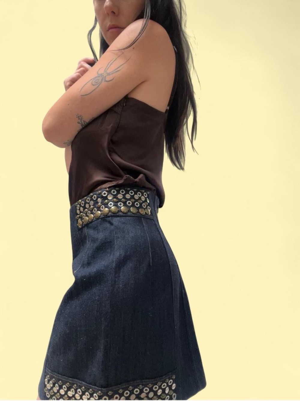 Vintage denim skirt